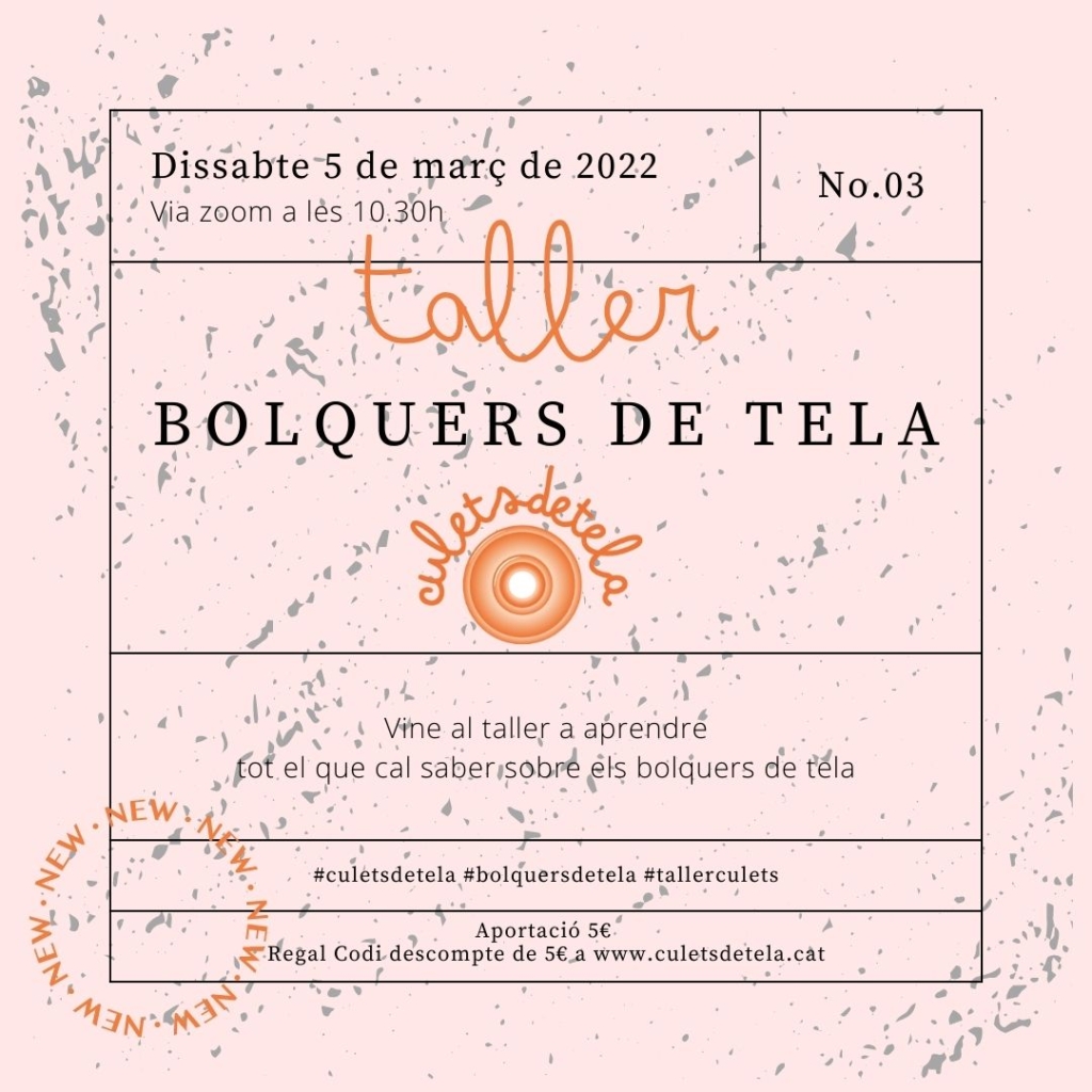 taller bolquers de tela barcelona catalunya comprar