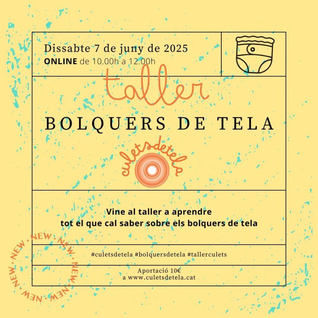 Taller d'iniciació als bolquers de tela - online - culets de tela